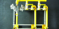 4 Instalační rám IRU s instalací pro 2 plynoměry